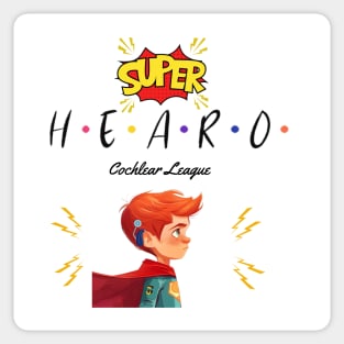 Super Hearo | Cochlear Implant | Hearing Loss | Deaf Sticker